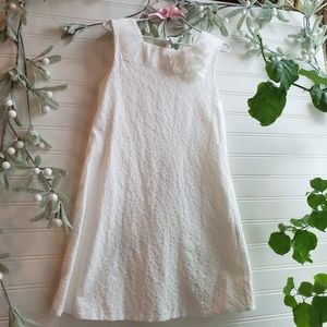 E.Land white eyelet dress for girls